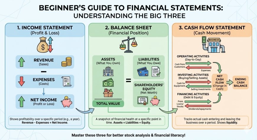 How to Read a Company’s Financial Statements (Beginner-Friendly Guide)